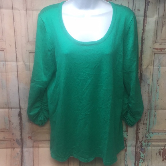 ❤️ NOTATIONS 3/4 Sleeve Top LIKE NEW!! - Picture 1 of 4